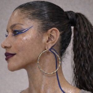 Tricolor Mixed Metal Hoop Earrings